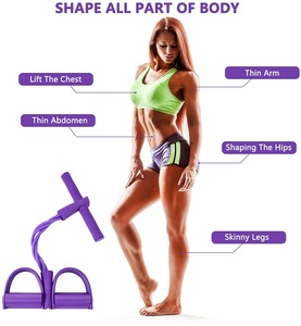 Appareil de fitness pour presse à jambes <span class=keywords><strong>et</strong></span> entraînement abdominal, pédalier à 4 tubes antidérapant, bande de résistance à traction, aide à l'entraînement aux sit-ups - Product Image 3