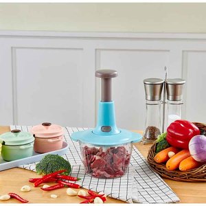 Hachoir manuel à viande et légumes pour cuisine, presse-légumes à pousser pour <span class=keywords><strong>ail</strong></span> et oignon - Product Image 4