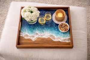 Bandeja de Servicio de Resina Única Diseñada para una Presentación de Alimentos Elegante, Decoración del Hogar y Uso Diario Funcional en la Comedor - Product Image 4