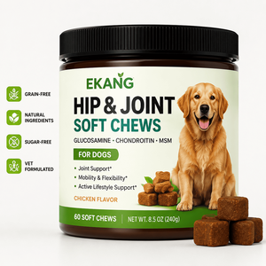 Friandises Tendres Sans Céréales pour Chiens, Soutien Hanches et Articulations, Saveur Poulet, Glucosamine Chondroïtine MSM, Marque Privée, Fabrication OEM/ODM aux États-Unis - Product Image 1