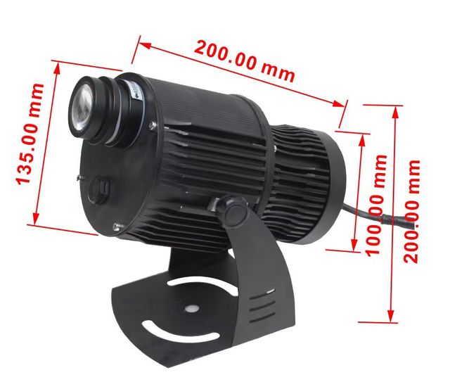 Outdoor Waterproof Ip67 Gobo Lights Car Door Zoom 200w Moving Custom logo Image Led Gobo Projector Light