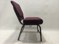 Vente en gros Meilleur Prix Gris/Argent Veine Enduit Tissu Empilable Église Auditorium Chaise pour Théâtre École Hôpital Cinéma Utilisation