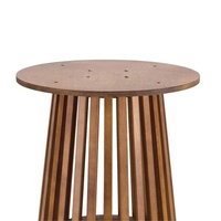 Table de bar ronde en bois de style nordique, idéale pour appartement, maison, événementiel ou extérieur – Meilleure vente