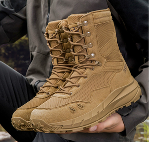 TSB108 AS33 Coyote Brown Black OD green summer breathable tactical <b>boots</b> with side zip - Product Image 3
