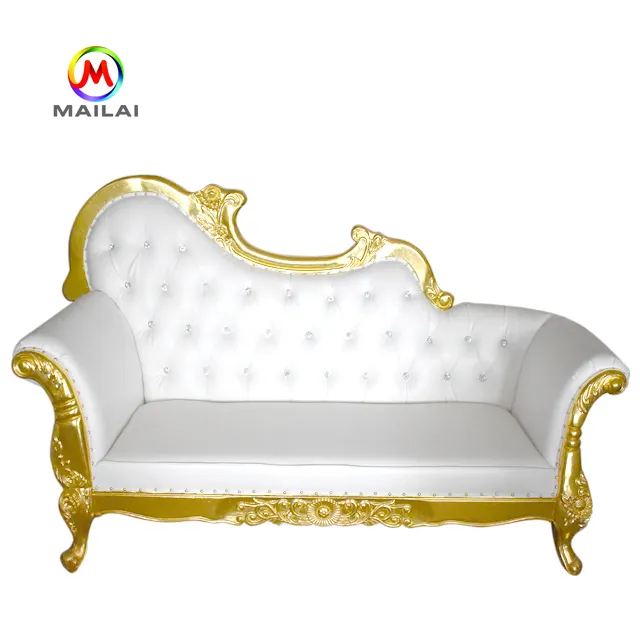 Cadeira king and queen luxuosa para decoração de casamento, cadeira longa barata