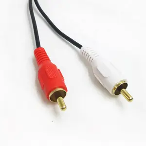 אוניברסלי אלחוטי מיקרופון 2RCA כחול-שן AUX מקלט מודול RCA USB אודיו כבל מתאם