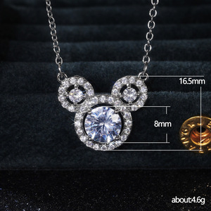 Collana con ciondolo carino per donna, regalo di compleanno classico, gioielli alla moda - Product Image 5