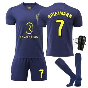 Maillot de football extérieur de l'Atlético de Madrid 2526, n° 7 <span class=keywords><strong>Griezmann</strong></span>, n° 19 Alvarez, ensembles d'uniformes de football pour adultes, été, transfrontalier - Product Image 5