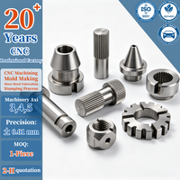 Pièces tournées sur mesure en acier inoxydable de haute précision, usinées sur tour CNC et par électroérosion à fil, précision 0,005 mm, inspectées par CMM