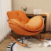 Fauteuil inclinable moderne de luxe en métal avec pédale pour salon, idéal pour la vente en gros