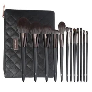 Luxe Houten Hete Verkoop Poeder Synthetische Premium Natuurlijk Haar Custom Logo Oem Professionele Make-Up Borstel Set Van Hoge Kwaliteit