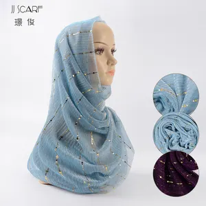 2022 Groothandel Custom Modieuze Mooie Polyester Hijab Hoofd Sjaal Voor Meisjes