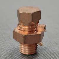 Conector de Cable Eléctrico de Alta Calidad YOJIU B/C, Tipo Split Bolted, Cabeza Hexagonal, Acabado en Zinc, Latón, Personalizado OEM, Modelo B/C-16-240 DIN