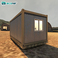 Haute qualité 20ft acier plat Pack conteneur maison ferme conception séismique résistant au vent préfabriqué entrepôt casernes