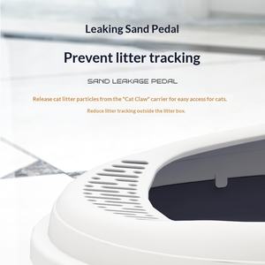 Bac à litière semi-fermé <span class=keywords><strong>pour</strong></span> <span class=keywords><strong>chat</strong></span> Modèle 04 Direct Usine Surélevé Agrandi Anti-odeur Anti-éclaboussures Extra-large Livré avec litière gratuite - Product Image 2