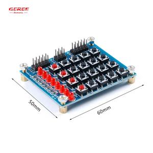 Modulo Tastiera a Matrice 16 Tasti Interruttore a Pulsante 4x4 Tastiera a Matrice con 8 LED Indipendenti Kit Fai-da-Te Modulo Tastiera Touch - Product Image 1