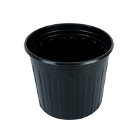 Pot de plantation rond en plastique noir de grande taille pour le contrôle des racines, fourni par l'usine