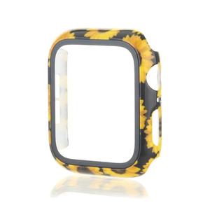 Conception de vache couverture complète pour Apple Watch 8 7 6 5 41mm 45mm 40mm 44mm 38mm 49mm protecteur d'écran pare-chocs imprimé léopard PC + étui en verre - Product Image 5
