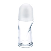 Vente en gros de flacons à bille en verre vides pour huile essentielle de massage de 20, 30, 50, 60, 80 ml avec couvercle