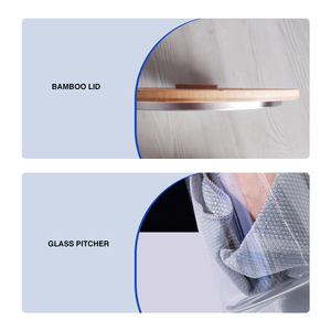 Glas 9L <span class=keywords><strong>Mini</strong></span>-Wasserfilter-Krug mit Hartwasserfiltration für Outdoor- und Autonutzung, Tisch-Wasseraufbereitungssystem - Product Image 4