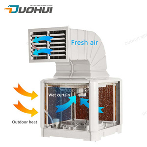 Refroidisseur d'air évaporatif mural à grand débit d'air, climatiseurs industriels, refroidisseur d'air industriel - Product Image 1