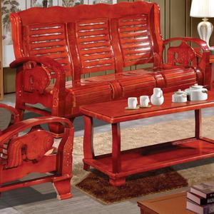 Muebles de Decoración para el Hogar, Juego de Sofás de Madera con Sofás de Brazos de Madera - Product Image 4