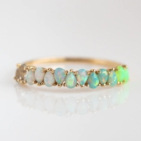 Zyo Dainty topaze anneau délicat en or 18K anneau de pierre de naissance est CZ anneau en argent Sterling femmes cadeau de demoiselle d'honneur