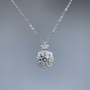 Collier ras du cou en argent sterling 925 avec pendentif étoile en moissanite ronde de 7 mm (1,2 carats) pour femme – Bijoux raffinés, idéal pour un <span class=keywords><strong>cadeau</strong></span> - Product Image 2