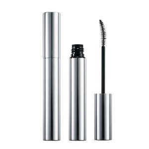 HUIHO kustom tabung maskara Aluminium perak 8ml, sikat maskara nyaman untuk kemasan kosmetik - Product Image 1