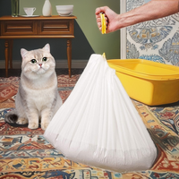 SUNHO MSD007 Sacs de remplacement pour litière pour chat, en PEHD biodégradable, de haute qualité, durables, à bec verseur, robustes et imprimés sérigraphiés