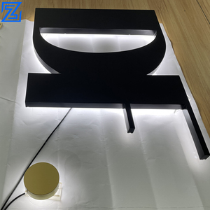 Insegna con Logo per Esterni, Lettere in Acciaio Inox e Acrilico, Insegna 3D Retroilluminata con Lettere <span class=keywords><strong>LED</strong></span> - Product Image 5