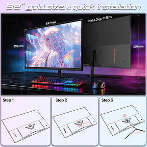 Moniteur <span class=keywords><strong>PC</strong></span> Gaming et Bureautique Commercial 32 Pouces 4K 3840x2160 VA <span class=keywords><strong>Plat</strong></span> CVTE HDMI DP HDCP 12V VESA Écran d'Affichage Statique - Product Image 6
