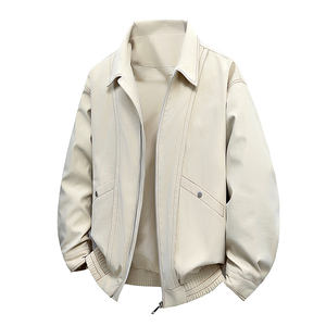 Veste de travail à carreaux double face avec logo personnalisé, couleur unie, pour homme, printemps et automne 2025, nouvelle tendance, décontractée, style Joker, très populaire - Product Image 2