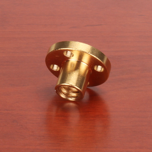 Hardware Trapeziumvormige Pitch <span class=keywords><strong>2</strong></span> Mm 3d Printer 4-Start T8 Schroef Messing 22Mm Flens Moer Lead <span class=keywords><strong>2</strong></span> 8 schroef Koperen Moer - Product Image 4