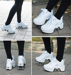 Roller ShoesWheels Rounds de chaussures de course Patins à roulettes Chaussures pour chaussures de patinage unisexes - Product Image 4