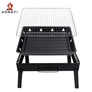 Parrilla portátil plegable de carbón Hongyi para barbacoa al aire libre con brochetas y rejilla para carne, estufa multifuncional para barbacoa - Product Image 5