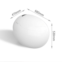 Nouveaux appareils sanitaires Wc Inodoro Inteligente en céramique en forme d'oeuf électrique automatique Intelligent cuvette de toilette toilette intelligente