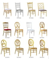 Chaises Chiavari en PP empilables de qualité commerciale de luxe pour événements et mariages, vente en gros
