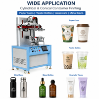 Imprimante d'étiquettes semi-automatique à servomoteur avec capteur de couleur pour bouteilles en verre et en plastique