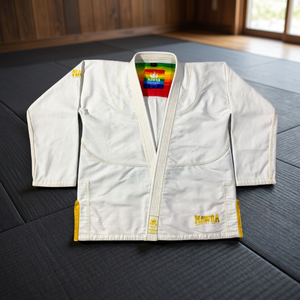 Kimono de Jiu Jitsu Brasileño Unisex Aprobado por la IBJJF, Uniforme de BJJ 100% Algodón 380g, Tejido Perla Resistente, Logotipo Frontal, Secado Rápido - Product Image 3