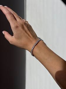 Pulsera de tenis de plata de ley 925 con circonitas cúbicas, clásica, de lujo, unisex, de alto brillo, hipoalergénica, duradera, MOQ bajo, premium - Product Image 6