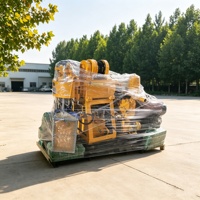 Foreuse hydraulique diesel portable sur mesure de 200 m pour puits d'eau, machine de forage domestique