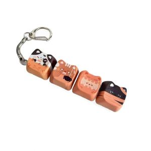 Teclas PBT de Plástico Antiestrés con Diseño de Gato de Halloween de 2/4 Teclas, Llavero de Teclado de Gatito, Juguete Transfronterizo - Product Image 5