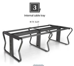 <span class=keywords><strong>Bureau</strong></span> de travail moderne pour 2 personnes avec <span class=keywords><strong>cloison</strong></span> et tiroirs de rangement, poste de travail informatique pour <span class=keywords><strong>bureau</strong></span> commercial et espace ouvert - Product Image 5