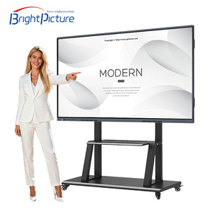 Tablette éducative interactive 75 pouces OEM en gros, écran tactile intelligent électronique 4K, tableau blanc à 20 points - Product Image 1