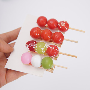 Divertidos y creativos pasadores para el cabello con forma de espino glaseado, lindos pasadores para el cabello para estudiantes, pasadores con forma de comida realista, accesorios para el cabello para niños. - Product Image 3