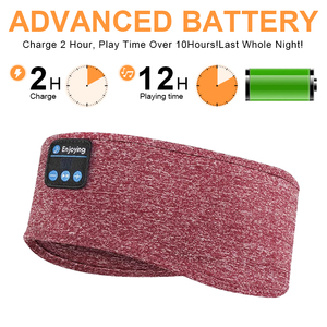 Cá nhân âm nhạc không dây Headband mới nhất Bluetooth ngủ Tai nghe Mặt nạ mắt ngủ Headband với tai nghe - Product Image 5