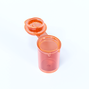 Mini Frascos de Plástico con Tapa Abatible, Recipientes Pequeños Transparentes Multicolores para Muestras de Cosméticos, Almacenamiento de Pastillas y Manualidades - Product Image 2