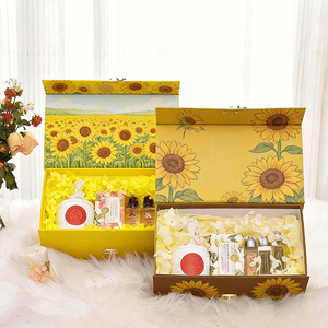 Invitation Paper Luxury Flip-Top Magnetic Closure Bridesmaid <strong>Weeding</strong> Valentine's Day Gift Packaging Present <strong>Box</strong> <strong>for</strong> with Ribbon - Product Image 1