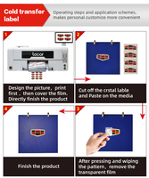 Locor – petite Machine d'impression de transfert de Film UV AB de 17 pouces tout-en-1, feuille d'or, stratification d'autocollant UV